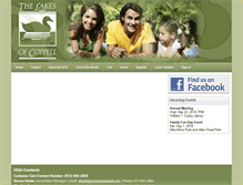 Tablet Screenshot of lakesofcoppell.com